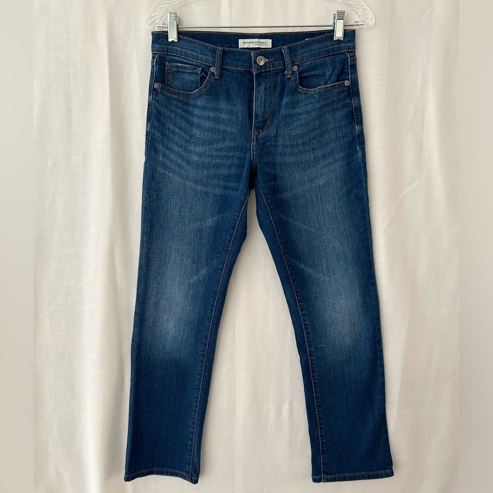 Banana Republic Women’s Straight Denim Jeans, Size 28P